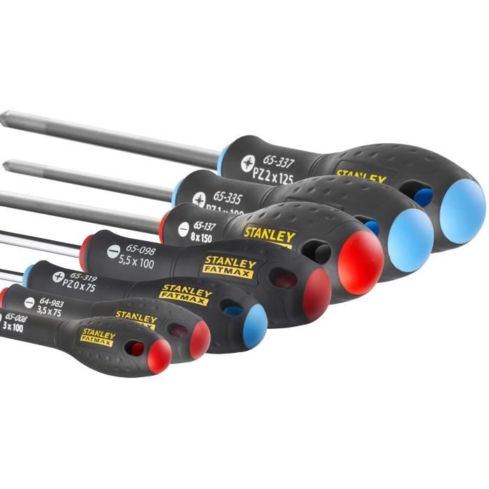STANLEY FATMAX Set of 7 Screwdrivers - Electrician + Mechanic + Pozidriv - 0-65-425