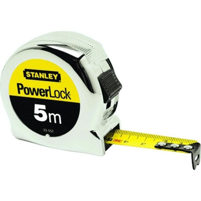 Metre ruban micro Powerlock 3 m - STANLEY - Boîtier ABS chromé