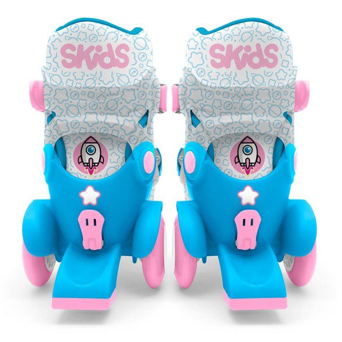 STAMP Adjustable Skates - Skids Control Explore - 4 Wheels - Size 23-26 - Pink
