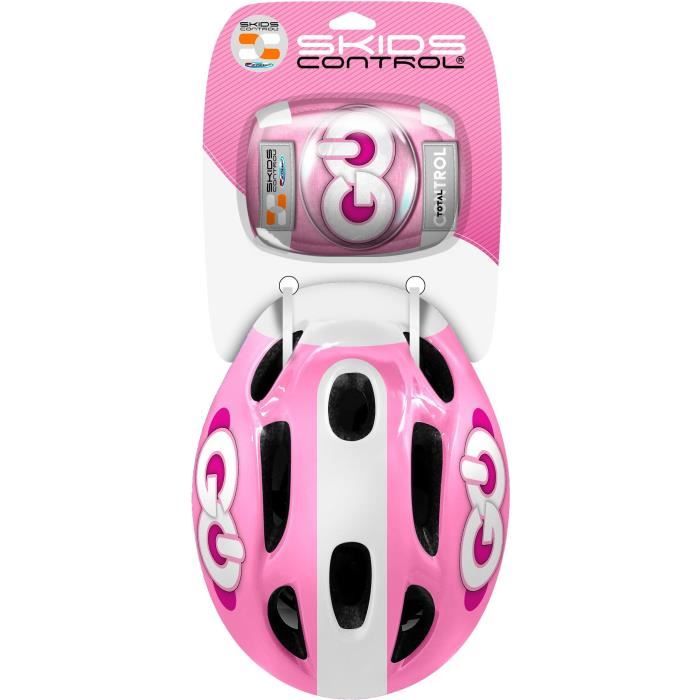 Protections roller - STAMP - SKIDS CONTROL - Casque / Coudieres / Genouilleres - Rose