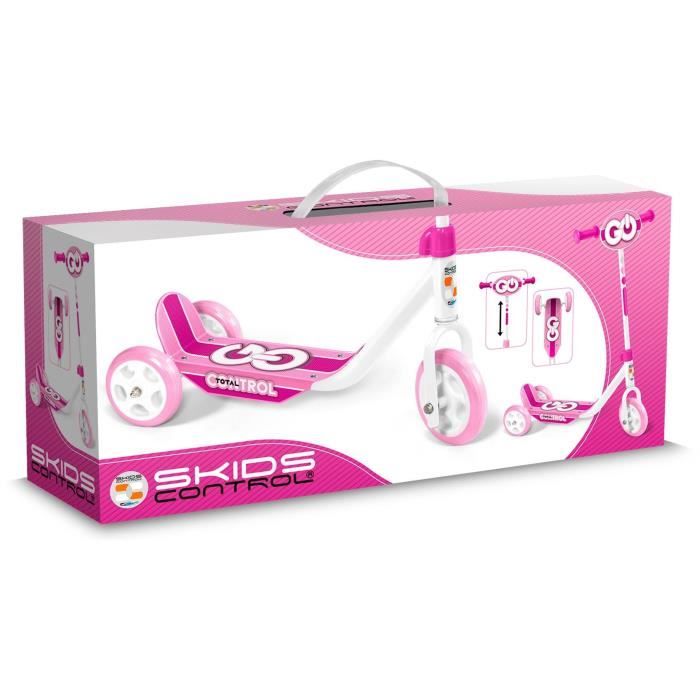 STAMP 3-Wheel Scooter SKIDS CONTROL Pink for Children 3+