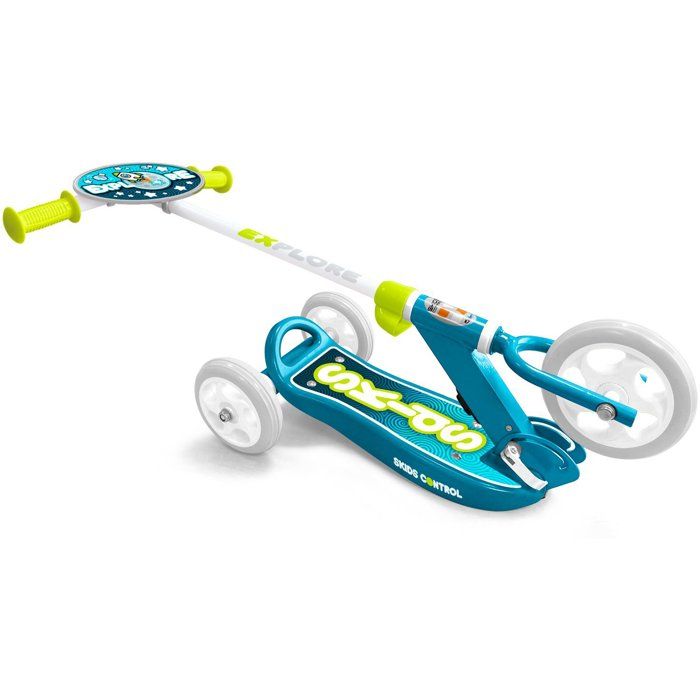 STAMP Folding 3-Wheel Scooter - Skids Control Explore - Blue