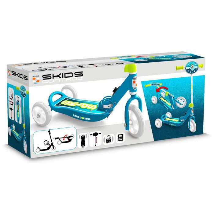STAMP Folding 3-Wheel Scooter - Skids Control Explore - Blue