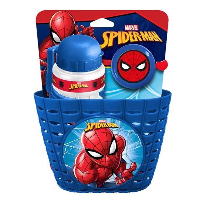 SPIDER-MAN Bicycle Accessories Set - Bin, Can, and Bell