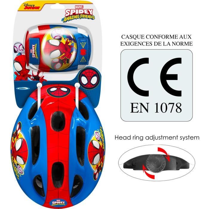 STAMP Helmet + Elbow/Knee Pads - Spidey for Kids - Urban Sports
