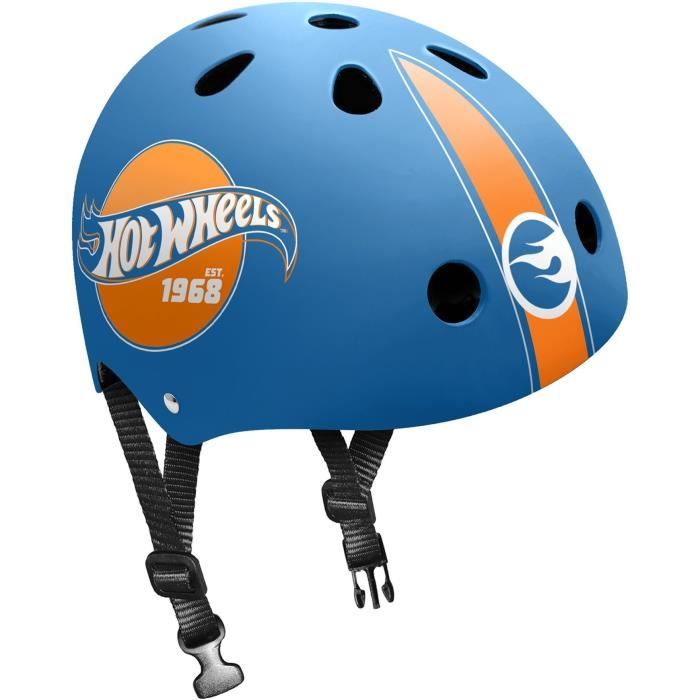 STAMP Skate Helmet - Hot Wheels - Size 53/57 cm - Comfortable and Adjustable - Boy