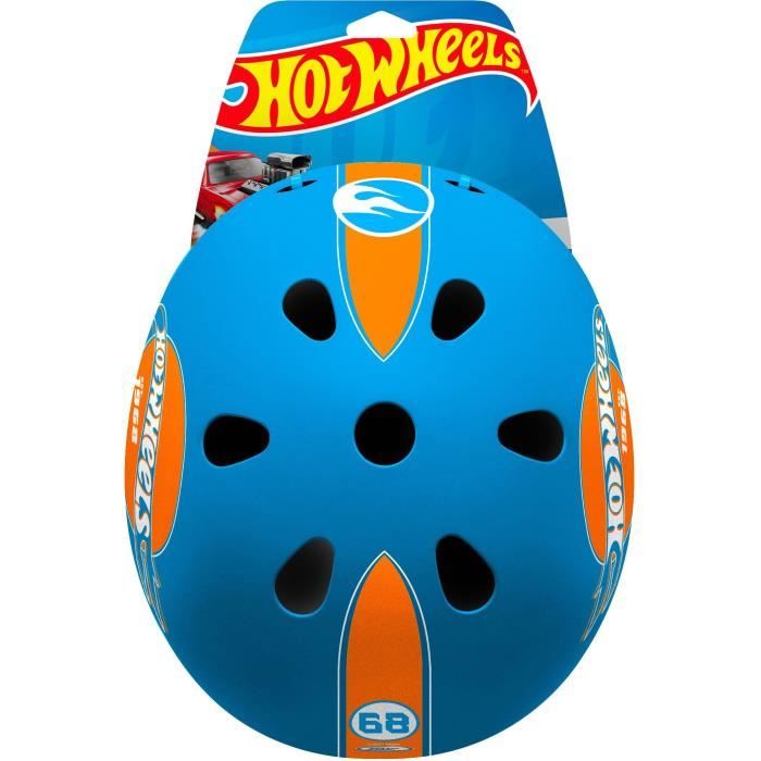 STAMP Skate Helmet - Hot Wheels - Size 53/57 cm - Comfortable and Adjustable - Boy