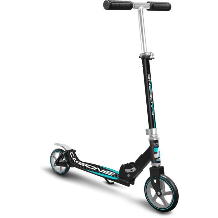 SKIDS CONTROL CARBON Adjustable Folding Scooter - Dual Suspension - 145 mm Wheels - JK525145