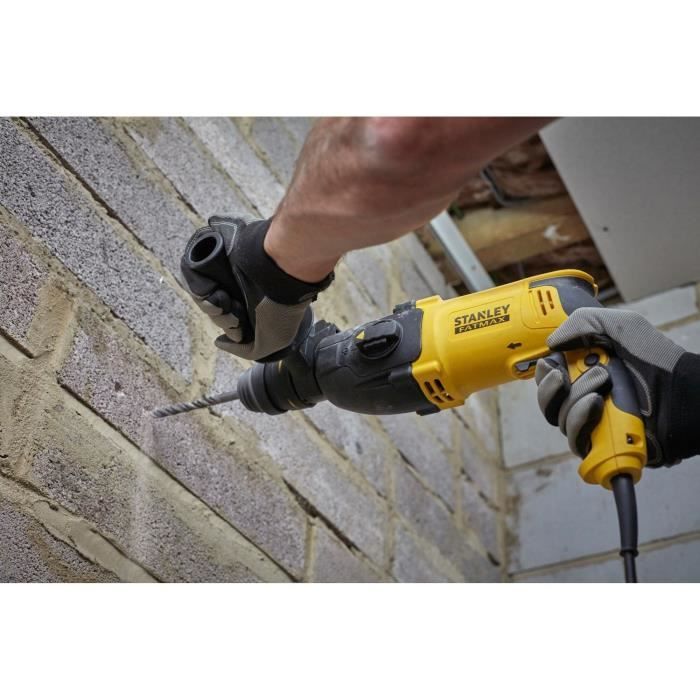 STANLEY FATMAX V20 SDS+ Corded Rotary Hammer Drill - 800W - SFMEH210K-QS - with accessories