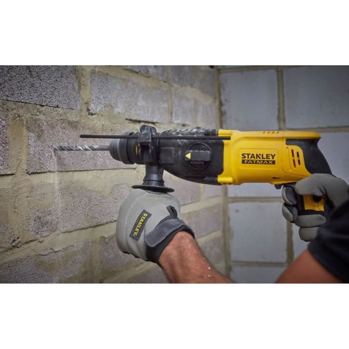STANLEY FATMAX V20 SDS+ Corded Rotary Hammer Drill - 800W - SFMEH210K-QS - with accessories