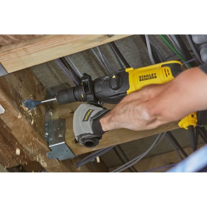 STANLEY FATMAX V20 SDS+ Corded Rotary Hammer Drill - 800W - SFMEH210K-QS - with accessories