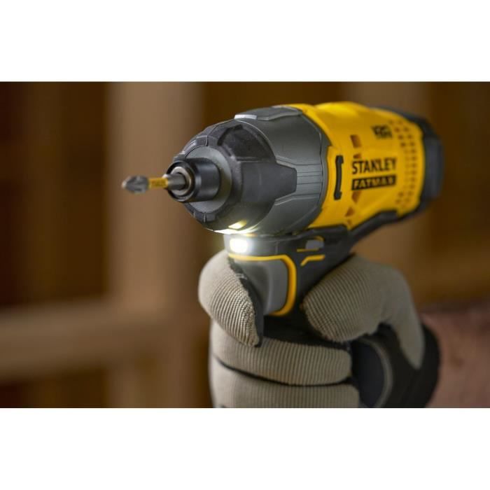 STANLEY FATMAX V20 Cordless Impact Driver 18V - 165Nm - 2Ah Batteries + Charger SFMCF800D1K-QW