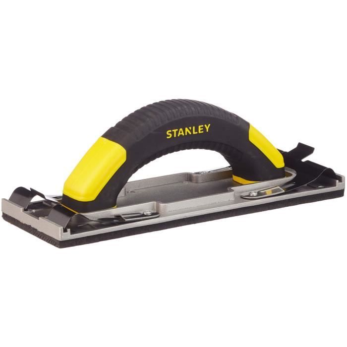 STANLEY Clip-On Hand Sander - STHT0-05927 - Ribbed Aluminum Body - 230x80mm