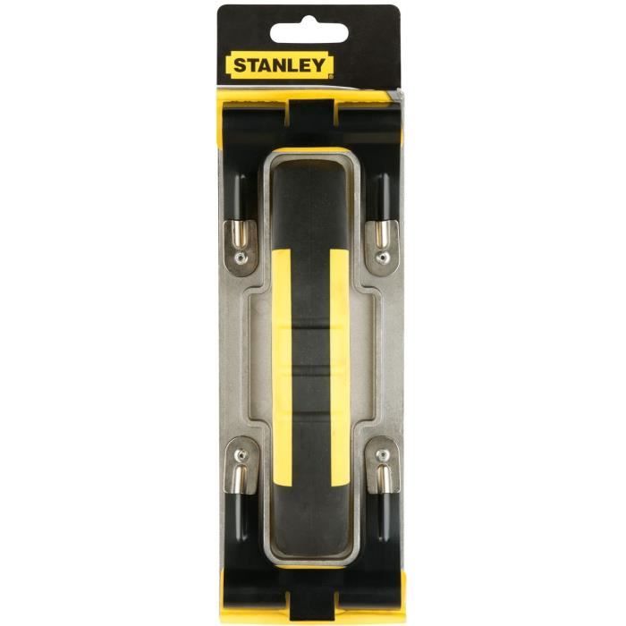 STANLEY Clip-On Hand Sander - STHT0-05927 - Ribbed Aluminum Body - 230x80mm