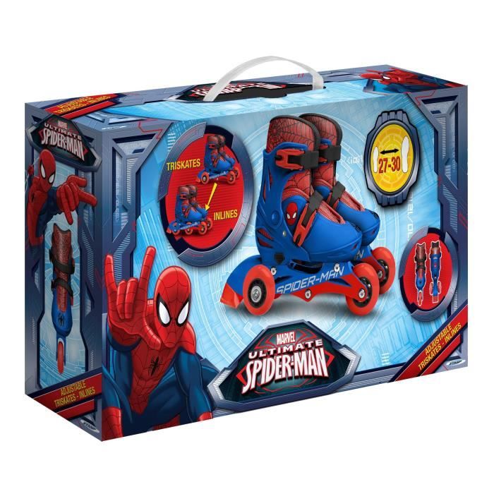 SPIDERMAN Adjustable Inline Skates Size 27-30