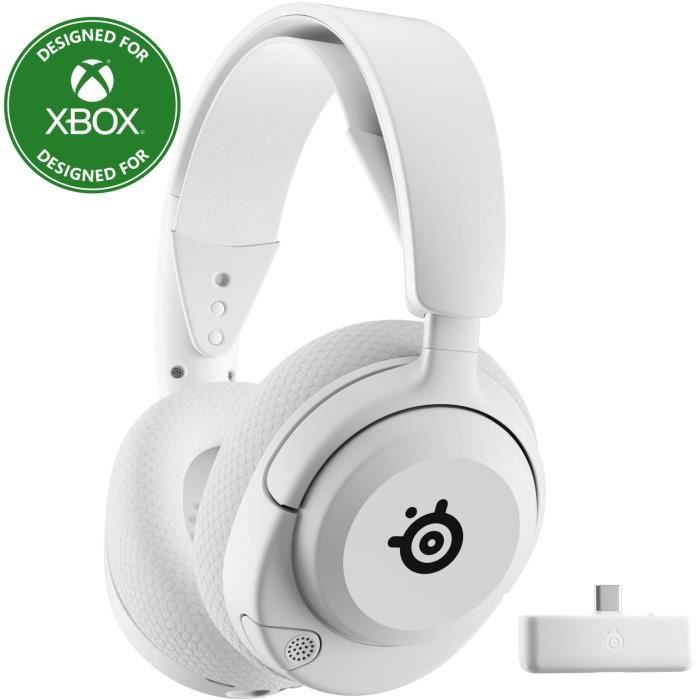 STEELSERIES Wireless Gaming Headset Arctis Nova 5X - White - ClearCast 2.0 - 60-hour Battery Life