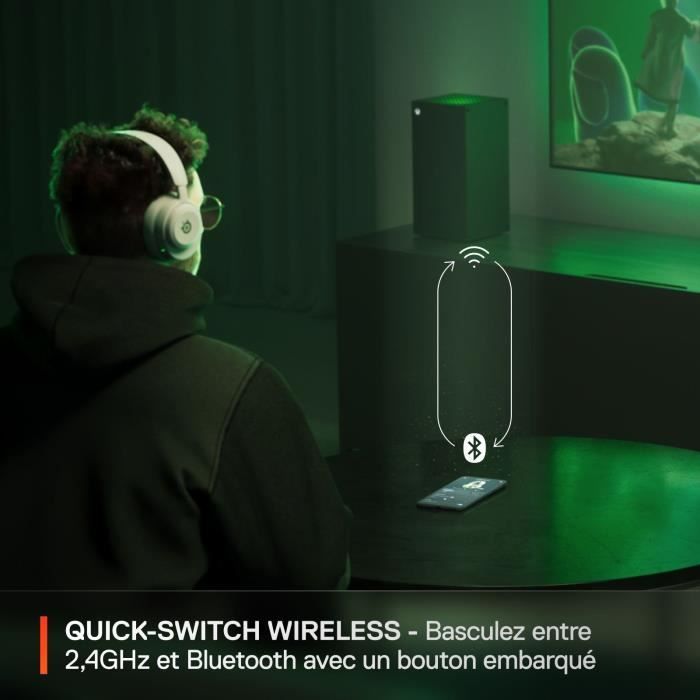 STEELSERIES Wireless Gaming Headset Arctis Nova 5X - White - ClearCast 2.0 - 60-hour Battery Life