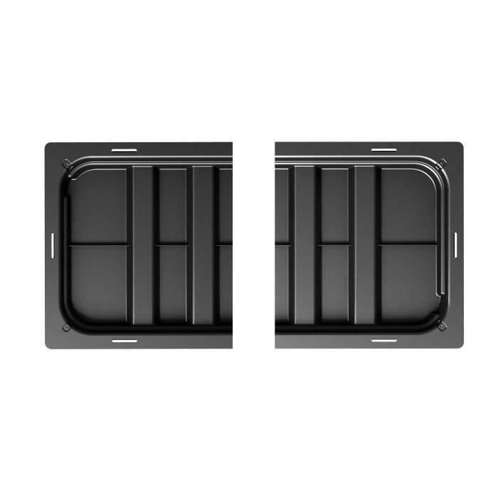 STEFANPLAST NATURAL DELUXE Rectangular Flower Box - 100 x 43 x 33 cm - 90 + 6.5 L Reservoir - Anthracite 100x43xH33cm