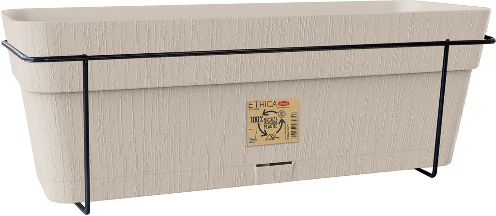 STEFANPLAST Balcony Planter ETHICA 9 L 50x18x17 cm Chalk h17