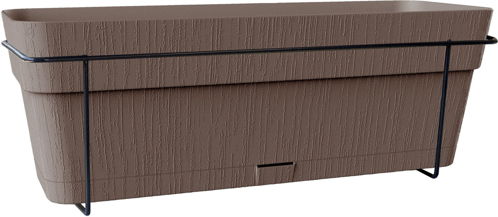 STEFANPLAST Balcony Planter ETHICA 9 L 50x18x17 cm Taupe h17