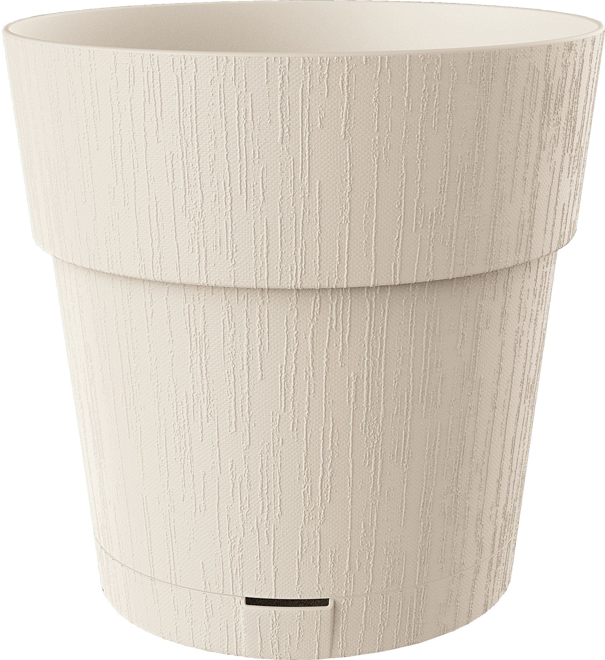 STEFANPLAST ETHICA Flower Pot - 2 L - 40x39 cm - With Water Reservoir - White h39