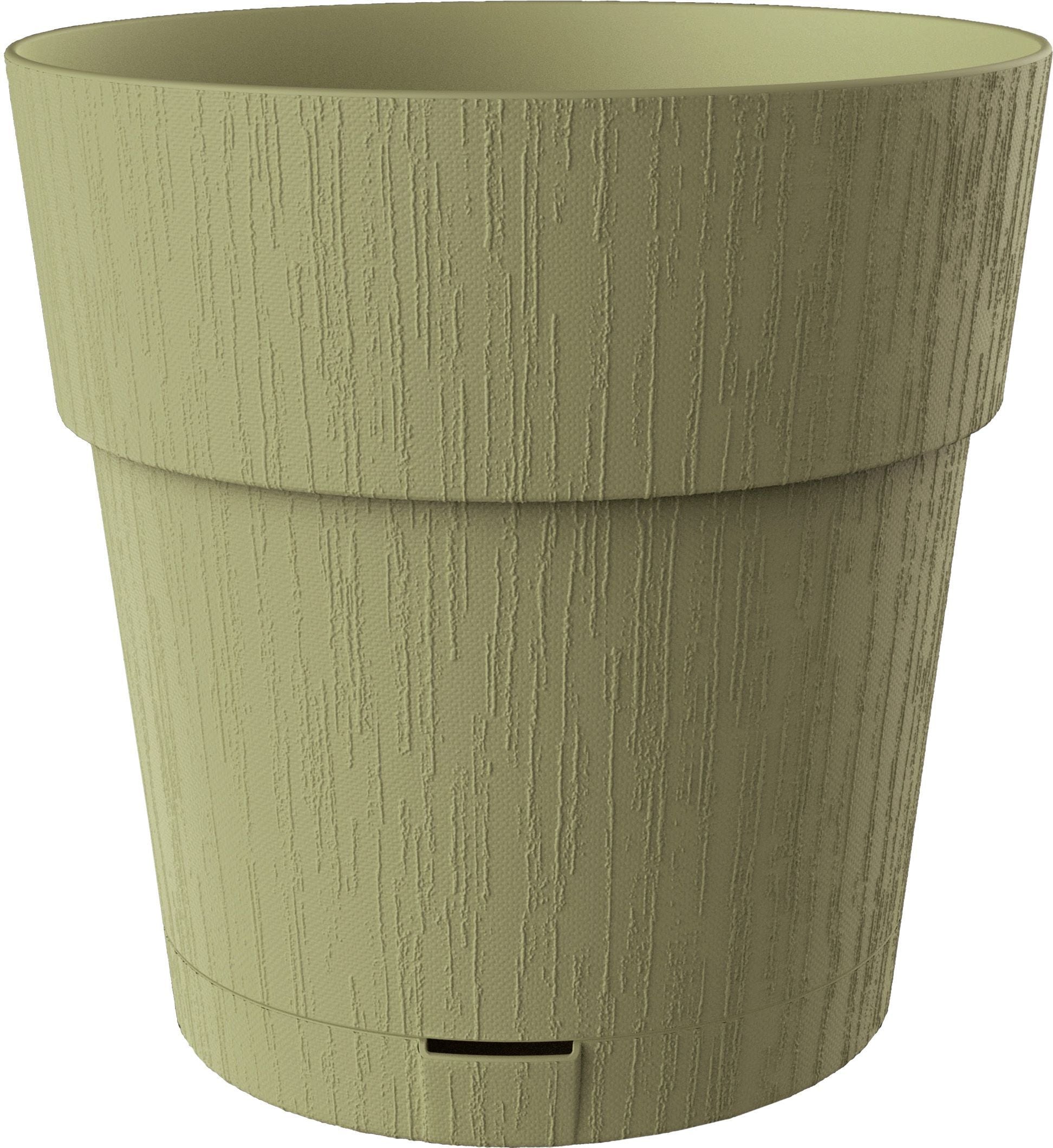 STEFANPLAST ETHICA Flower Pot - 2 L - 40x39 cm - With Water Reservoir - Olive Green h39
