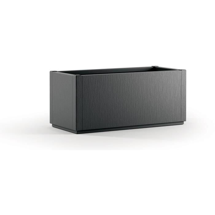 STEFANPLAST ETHICA Rectangular Flower Box/Planter - 80 L - 80x36xh 35 cm - Graphite