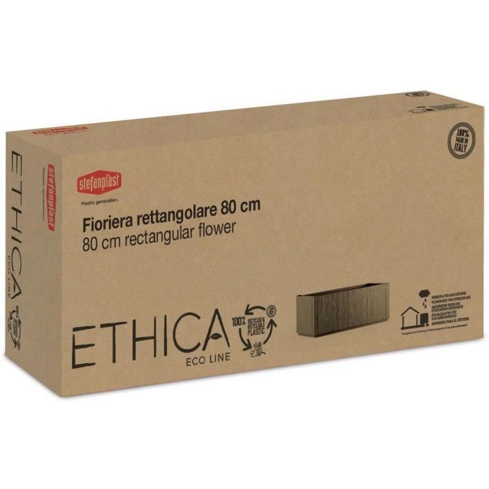 STEFANPLAST ETHICA Rectangular Flower Box 80 cm - 80x36x35cm - Taupe