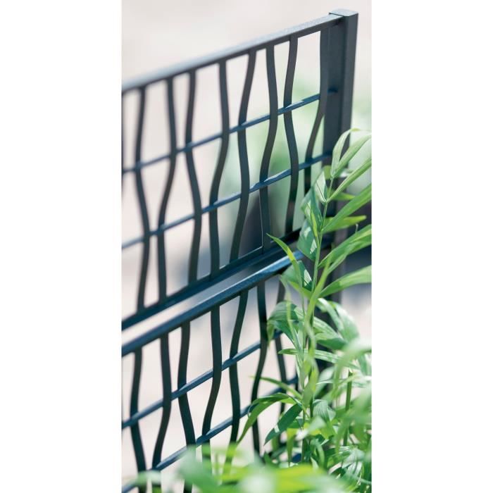 STEFANPLAST ETHICA Flower Box with Trellis - 80x36x140cm - Graphite 80x36xh