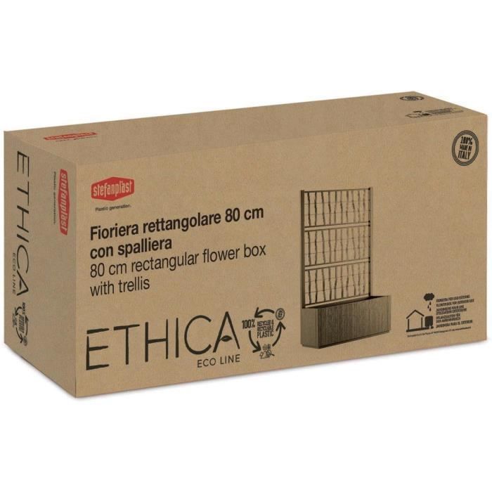 STEFANPLAST ETHICA Flower Box with Trellis - 80x36x140cm - Green 80x36xh