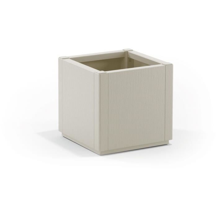 STEFANPLAST ETHICA Flower Pot - Chalk - Square - 38 L - 36 x 36 x 35 cm 36x36xh