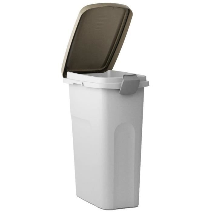 KERBL Pet Food Container - 15 L - Brown/White - Hermetic Closure