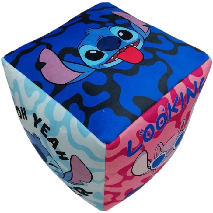 Disney Premium Cube Cushion Lilo & Stitch, Microfiber, 25 x 25 x 25 cm