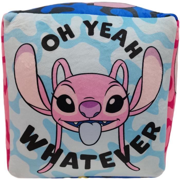 Disney Premium Cube Cushion Lilo & Stitch, Microfiber, 25 x 25 x 25 cm