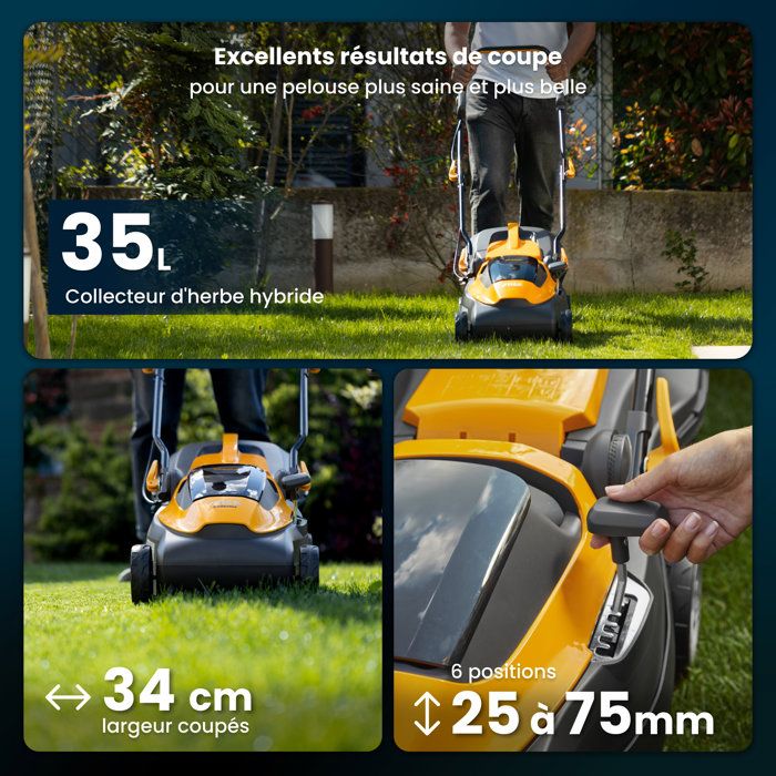 STIGA Collector 136e Kit Lawn Mower - Battery Operated