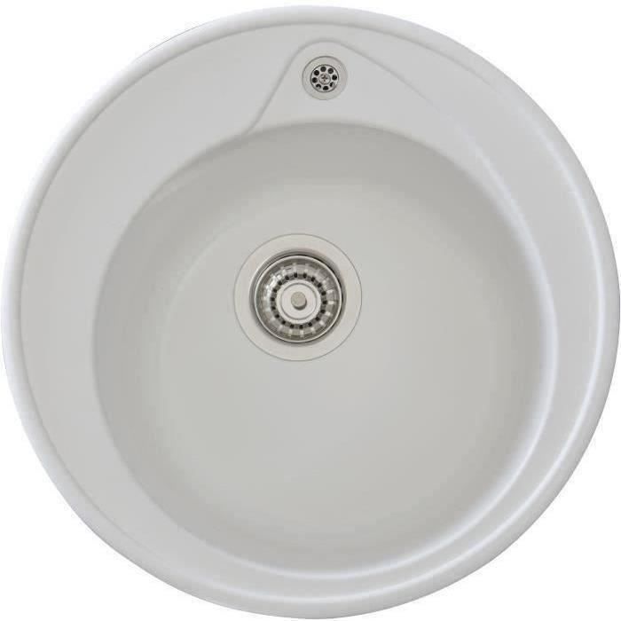STRADOUR RONDA Inset Sink - SMC - 49 cm - Plain White - 1-Bowl