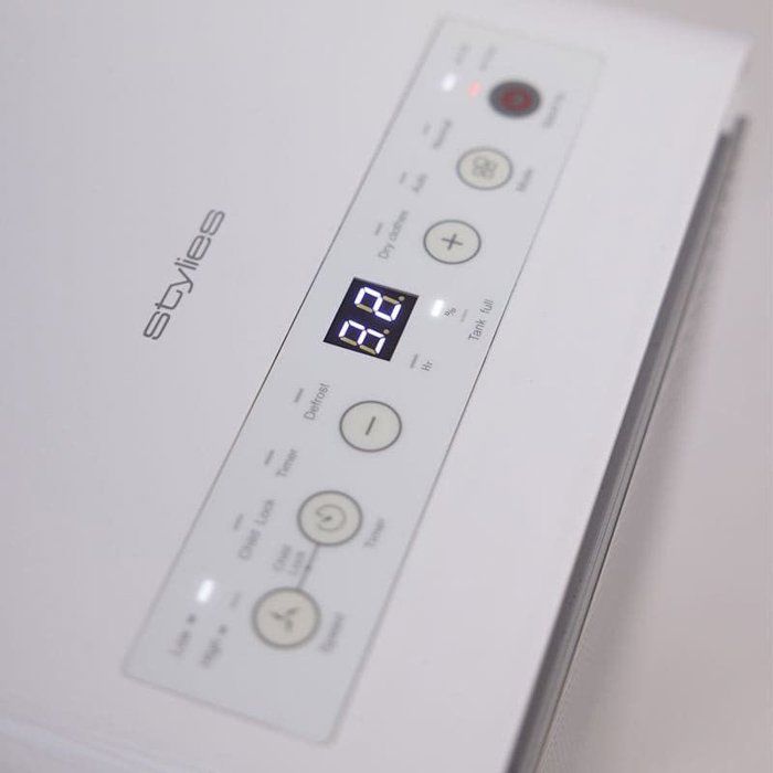 STYLIES Regulus Dehumidifier - 2.5 L Capacity - Up to 12 L/day - White/Grey