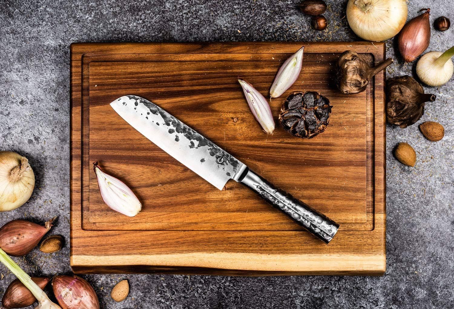 Style de Vie Non-slip Cutting Board - Acacia - 40 x 29 x 3 cm - With Groove and Handle