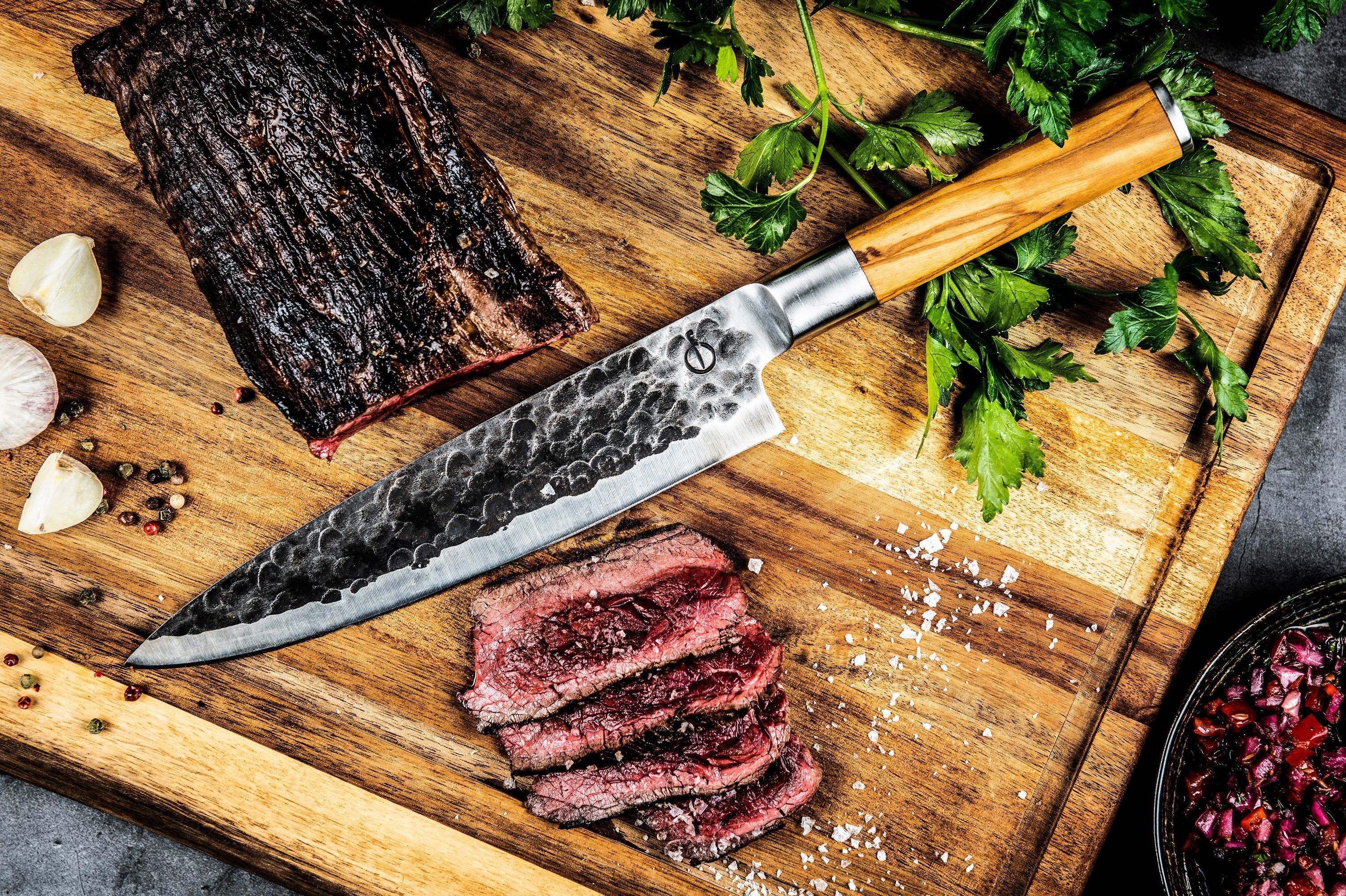 Style de Vie Non-slip Cutting Board - Acacia - 50 x 35 x 3 cm - With Groove and Handle