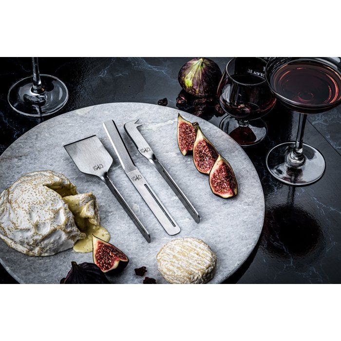 LIFESTYLE Cheese and Butter Knife Set - 6 Pieces - Stainless Steel - Silver