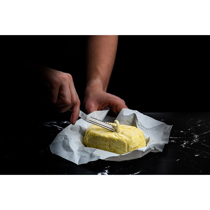 LIFESTYLE Cheese and Butter Knife Set - 6 Pieces - Stainless Steel - Silver