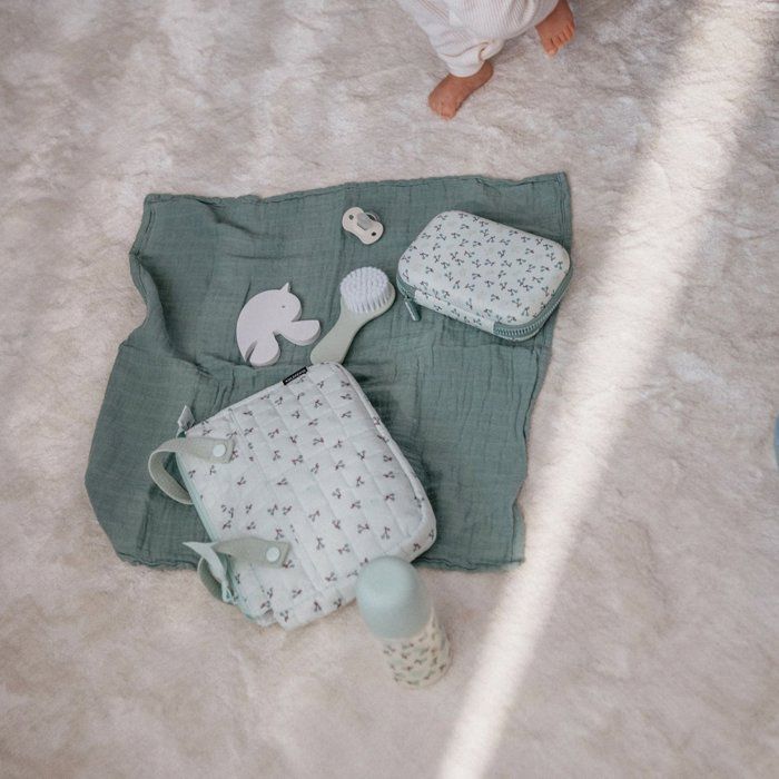 SUAVINEX Toiletry Bag - BIRDIES - Hygge - Green