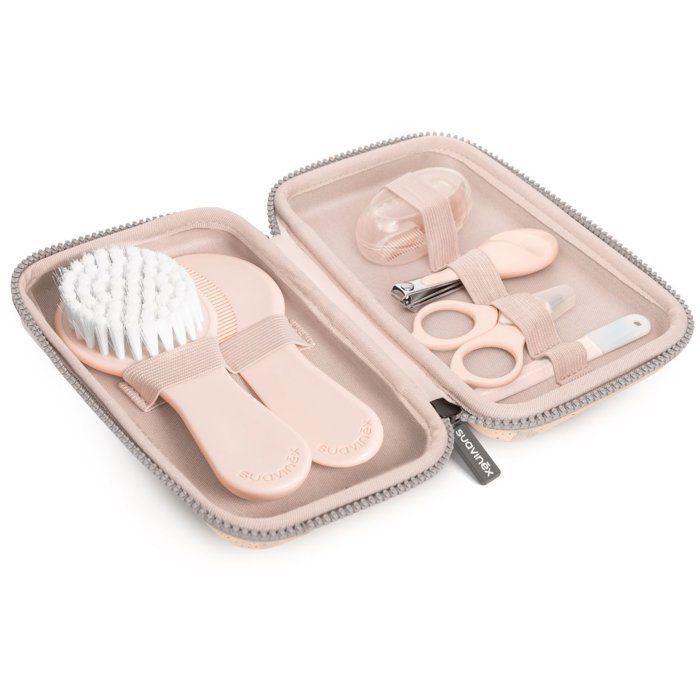 Baby Care Kit with Brush, Comb, Silicone Toothbrush, Scissors, Nail File, Nail Clippers