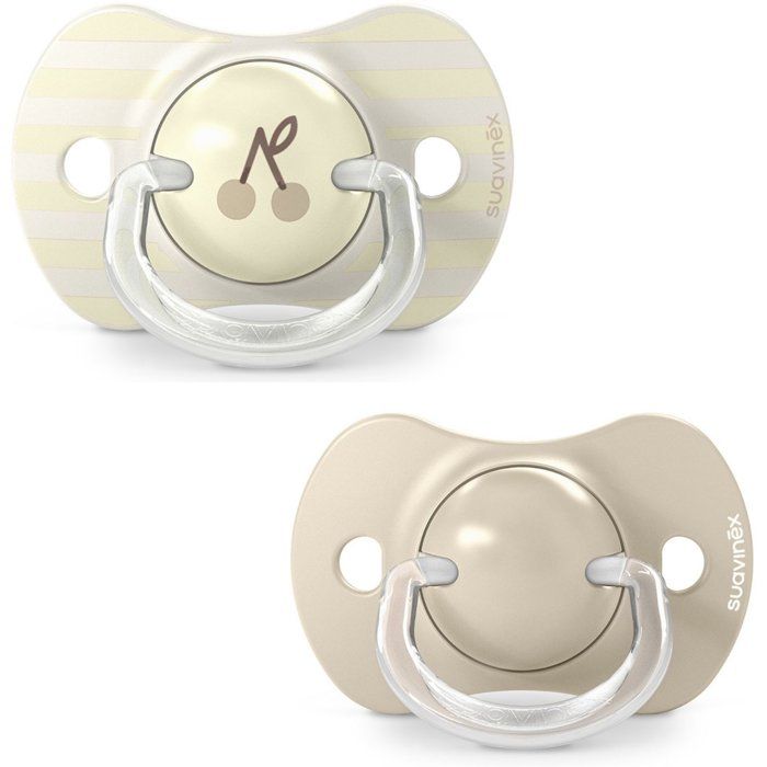 SUAVINEX Set of 2 Symmetrical Pacifiers - SX Pro - 18 m+ - Beige