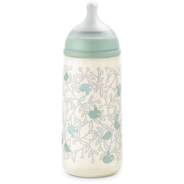 SUAVINEX Birdies Baby Bottle - SX Pro L Teat - 360 ml - 6 months and over - Green