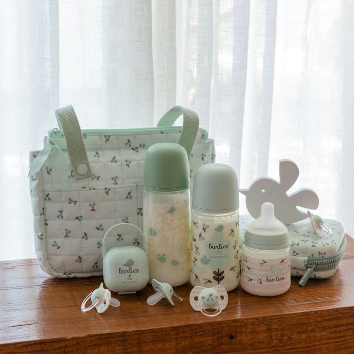 SUAVINEX Birdies Baby Bottle - SX Pro L Teat - 360 ml - 6 months and over - Green