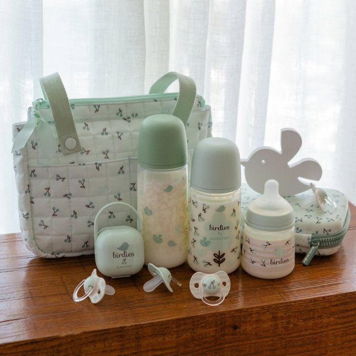 SUAVINEX Birdies Baby Bottle - SX Pro L Teat - 360 ml - 6 months and over - Green