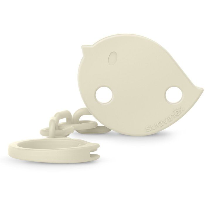 SUAVINEX Pacifier Clip Chain - Birdies - Beige - From Birth