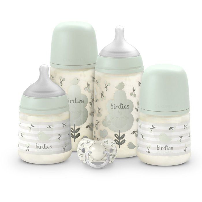 SUAVINEX Newborn Set - Birdies - 0 to 6 Months - Green