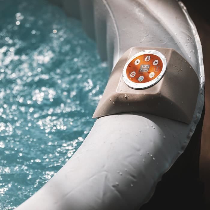 SUNSPA Inflatable Spa - AS04 - 185 x 65 cm - 4-Person Capacity - Round